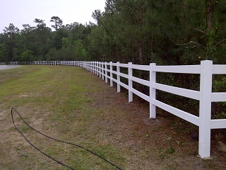 Clean fence after pressure washing