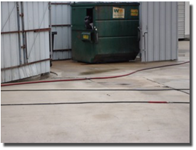 commercial concrete after cleaning