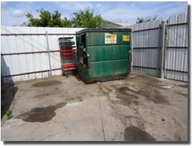 commercial concrete before cleaning