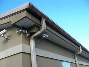 Mold gutters before pressure washing